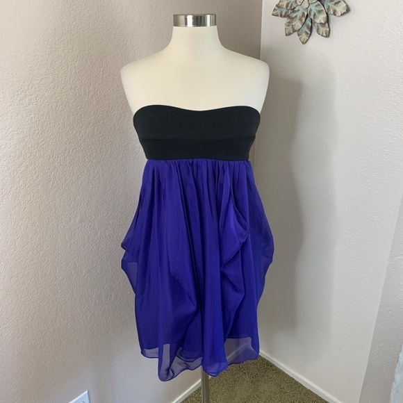 La Rok New With Tags Strapless Chiffon Dress Size Medium - Picture 15 of 15